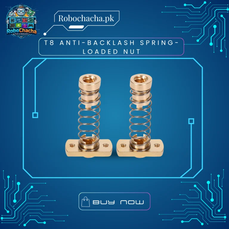 T8 Anti-Backlash Spring-Loaded Dual Brass Nut Assembly with Tension Spring for 8mm 3D Printer and CNC Lead Screws