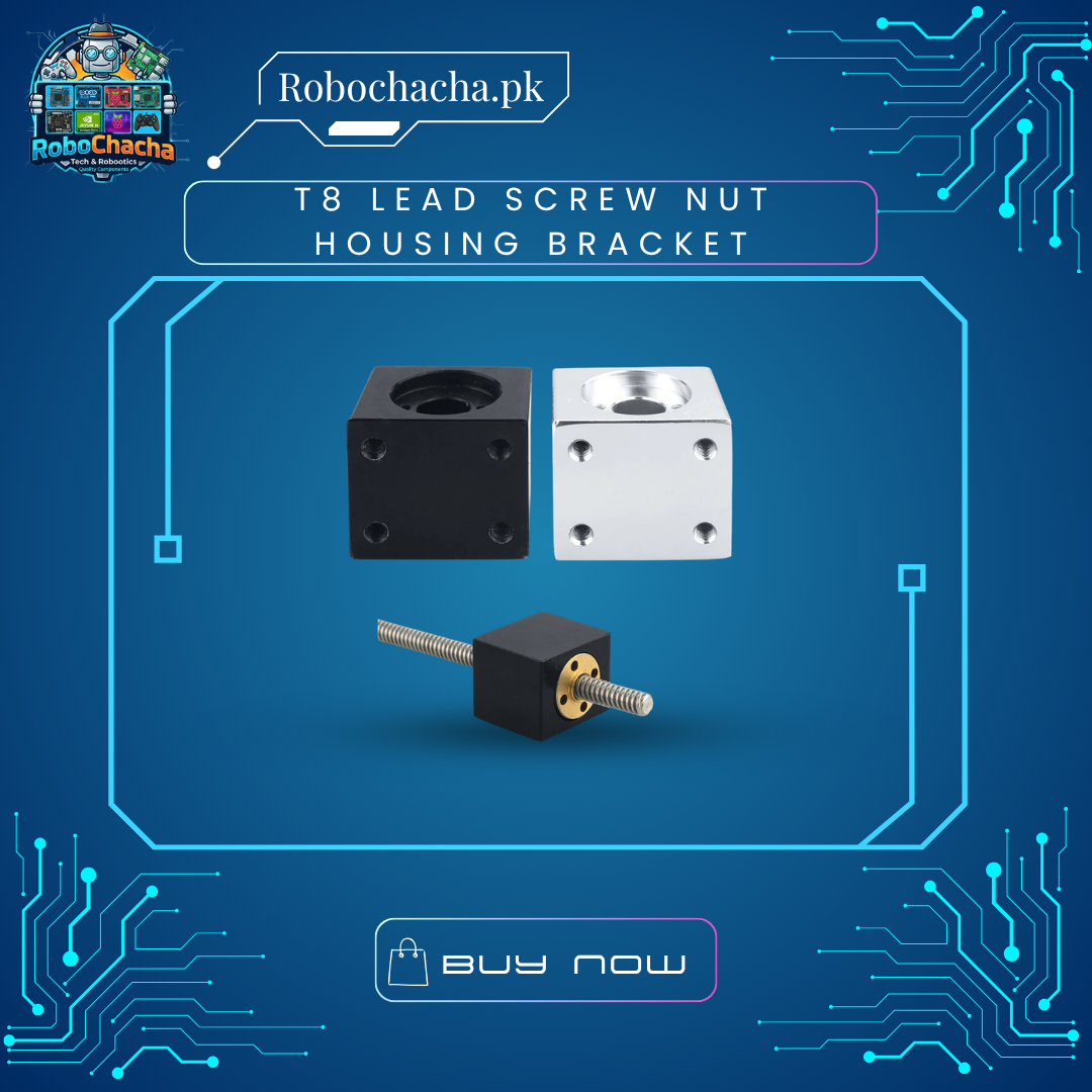 T8 Lead Screw Nut Housing Bracket – Aluminum T8 Lead Screw Nut Housing Bracket Mounting Block for 8mm Trapezoidal Nut