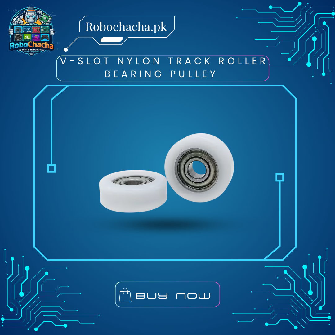 V-Slot Nylon Track Roller Bearing Pulley Nylon V-Slot Track Roller Pulley Graphic Bearing Wheel for 3D Printer and CNC Aluminum Extrusions
