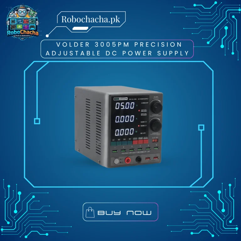 Volder 3005PM Variable Regulated DC Bench Power Supply 30V 5A with Four Digit Display and Multiple USB Testing Ports