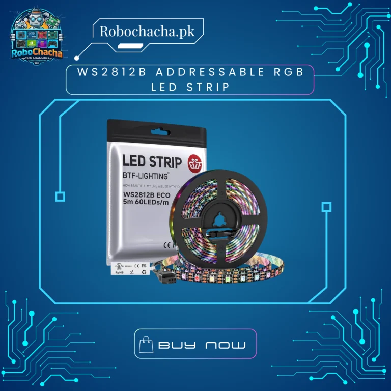 WS2812B Addressable RGB LED Strip 60 LEDs per Meter for Arduino and Robotics