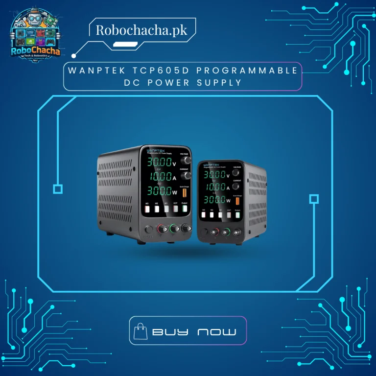Wanptek TCP605D 60V 5A 300W Programmable DC Power Supply with 4-Digit Display, Rear RJ45 LAN Port, and USB Connectivity