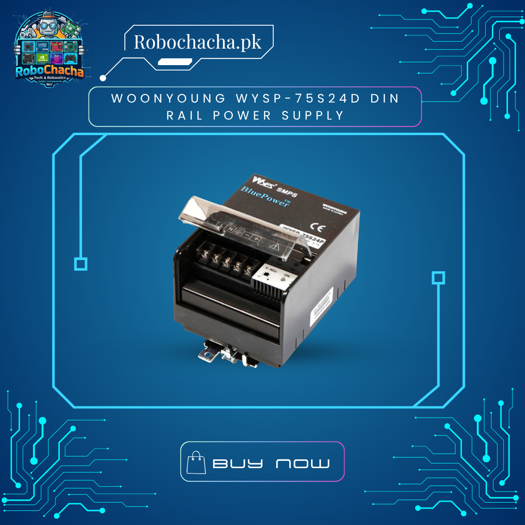 Woonyoung WYSP-75S24D DIN Rail Power Supply Woonyoung WYSP-75S24D Compact Slim 24V 4.1A 75W DIN Rail Mounting Industrial Switching Power Supply