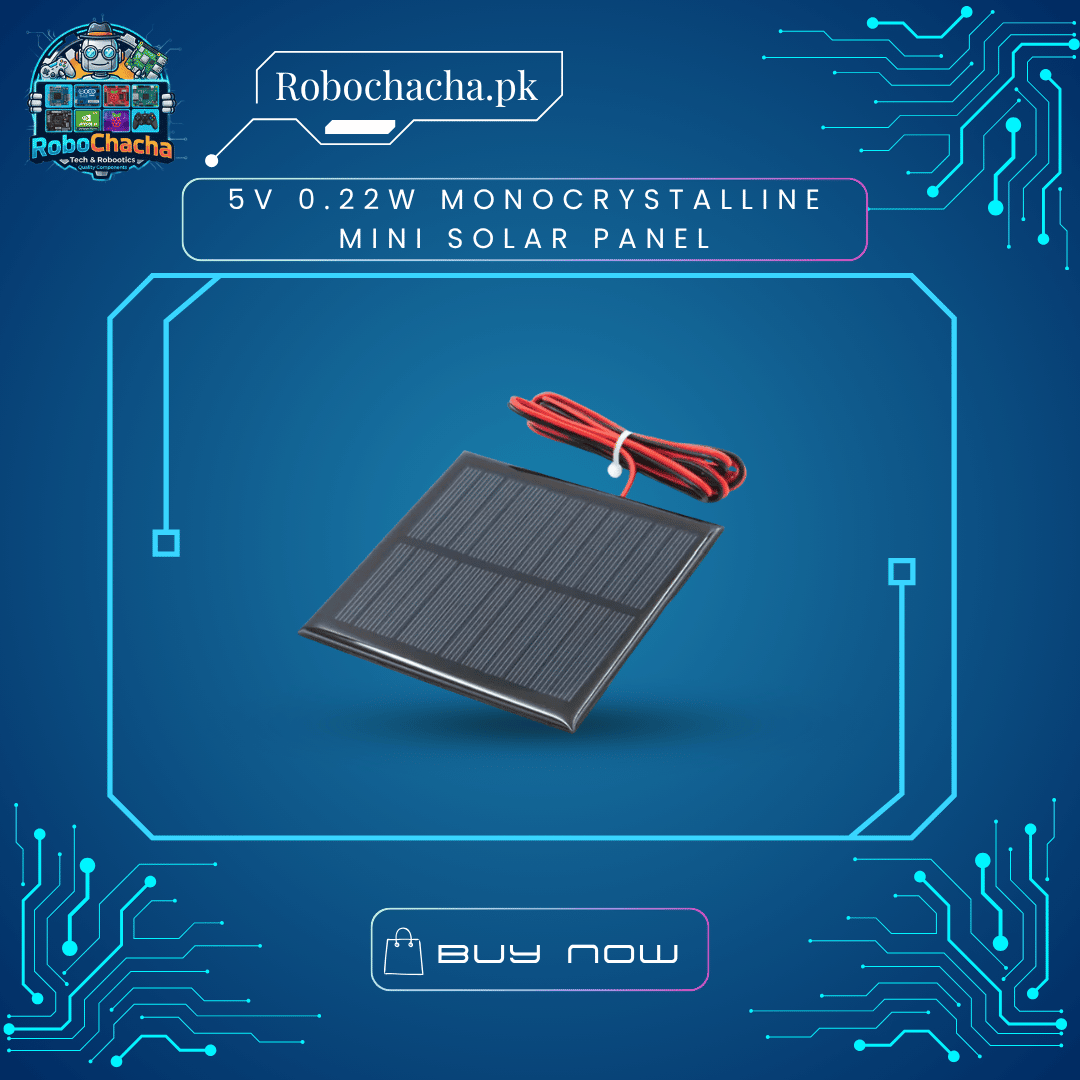 5V 0.22W Monocrystalline Mini Solar Panel 5V 0.22W Monocrystalline Mini Solar Panel for DIY IoT Sensors and Microcontroller Power Projects