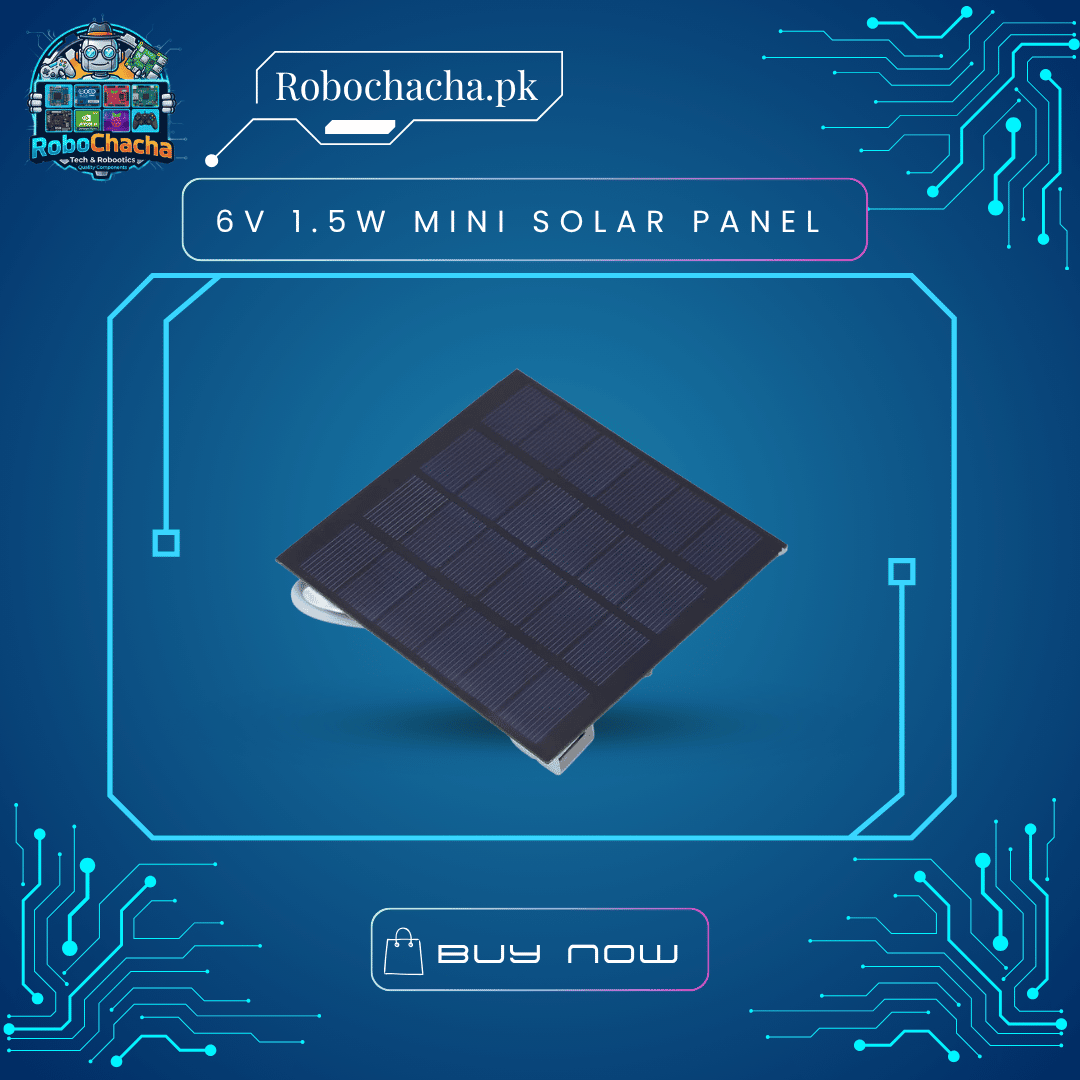 6V 1.5W Mini Solar Panel 6V 1.5W Mini Polycrystalline Solar Panel Module for DIY Electronics, IoT Projects, and Battery Charging