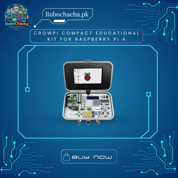 CrowPi Compact Educational Kit with integrated 7-inch touchscreen for Raspberry Pi 4 4GB