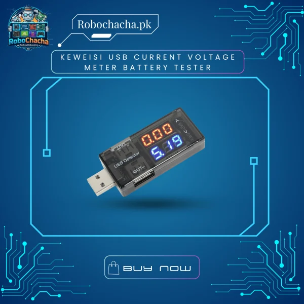 Keweisi USB Current Voltage Meter Battery Tester for Power Banks and Chargers