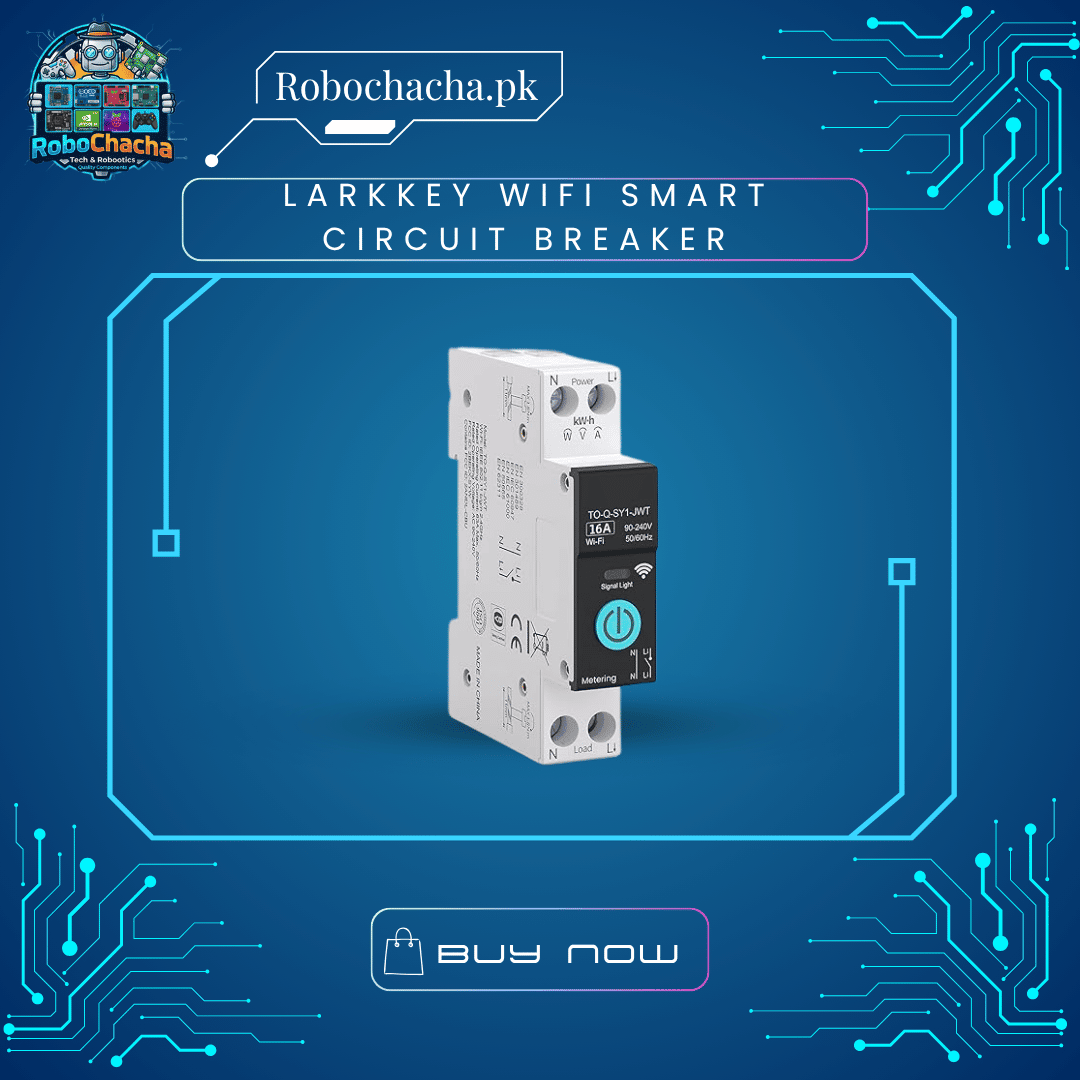 Larkkey WiFi Smart Circuit Breaker Larkkey Programmable WiFi Smart Circuit Breaker for Tuya Smart Home Automation and Energy Monitoring