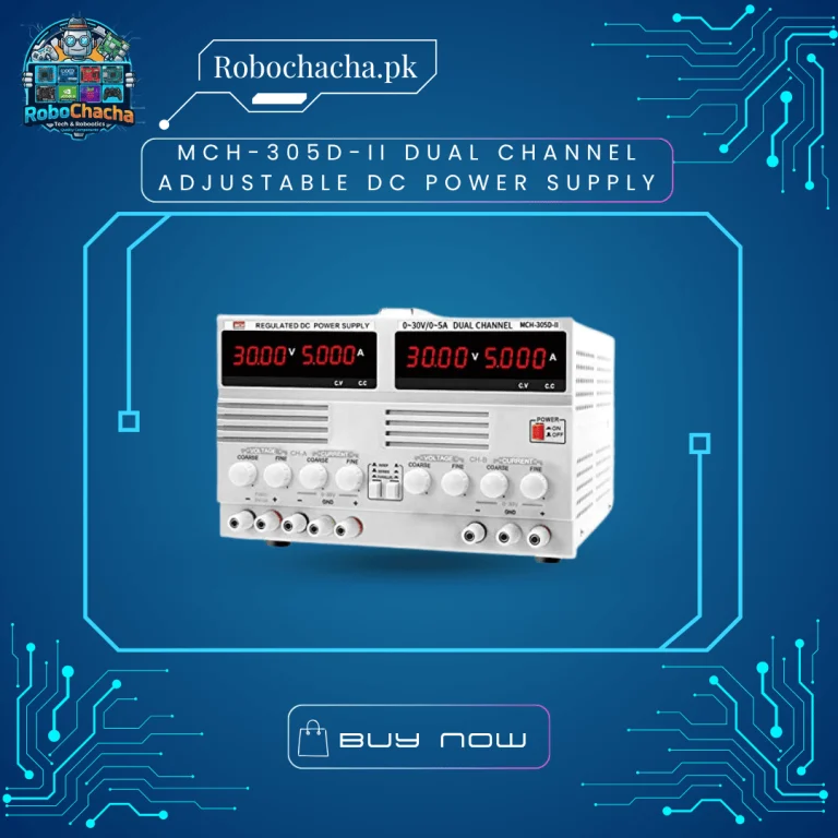 MCH-305D-II Dual Channel Adjustable Linear Benchtop DC Power Supply with Four Independent LED Displays and Series Parallel Operation Switches