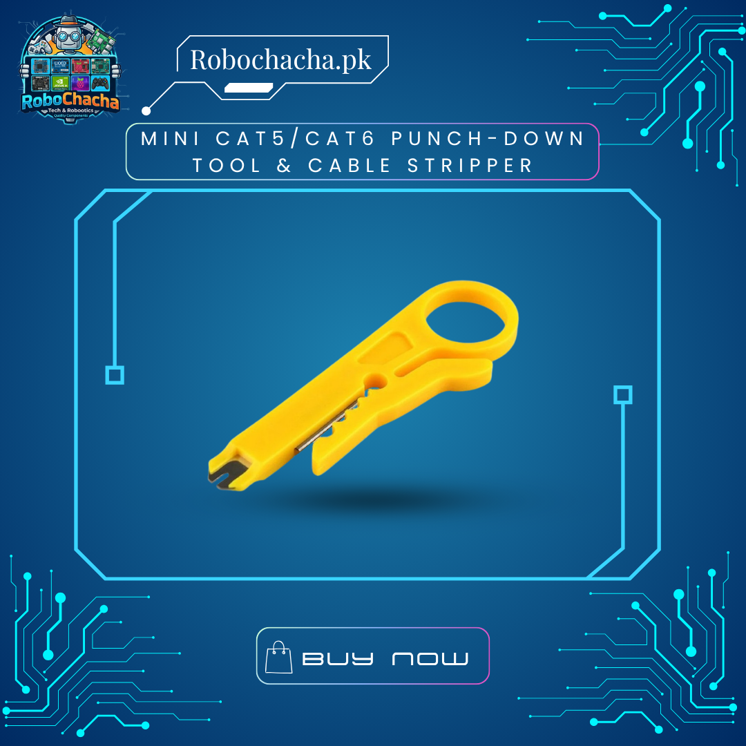 Mini Cat5Cat6 Punch-Down Tool & Cable Stripper Mini Cat5/Cat6 Network Cable Punch-Down Tool and Stripper for RJ45 Termination