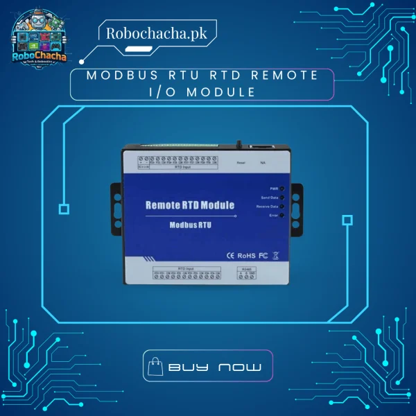 Modbus RTU RTD Remote I/O Module for PT100 Temperature Data Acquisition and Industrial Monitoring