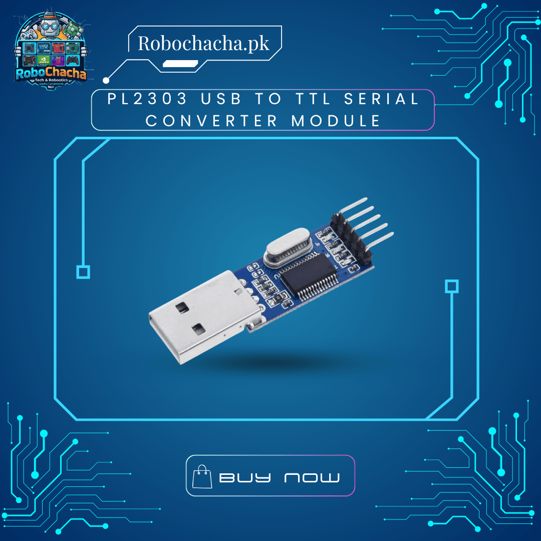 PL2303 USB to TTL Serial Converter Module PL2303 USB to TTL UART Serial Converter Module with 3.3V/5V Switch for Microcontrollers