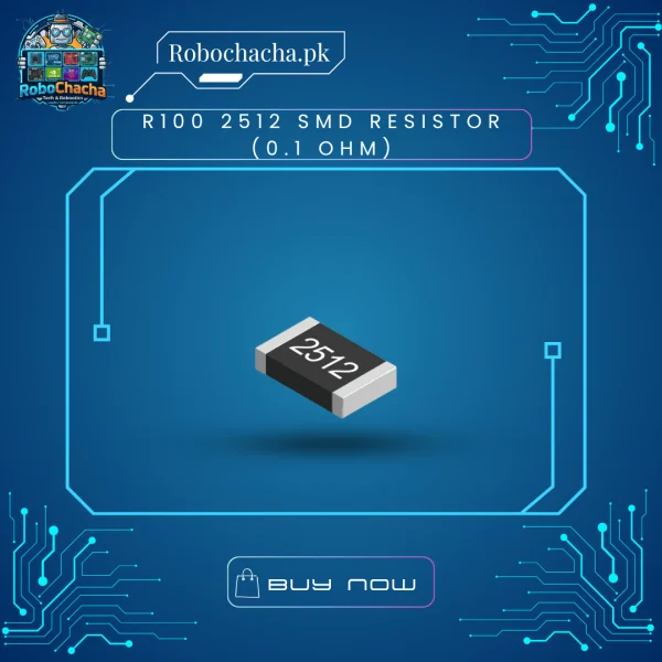 R100 2512 SMD Current Sensing Resistor (0.1 Ohm) for Power Electronics and Robotics