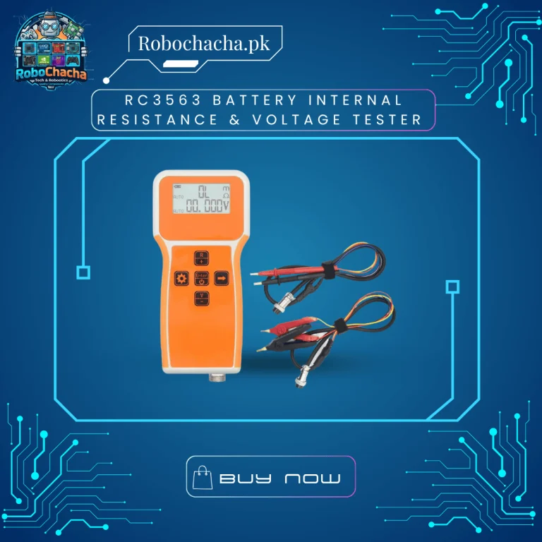 RC3563 Battery Internal Resistance and Voltage Tester with Kelvin 4-Wire Probes for Lithium and Lead-Acid Batteries