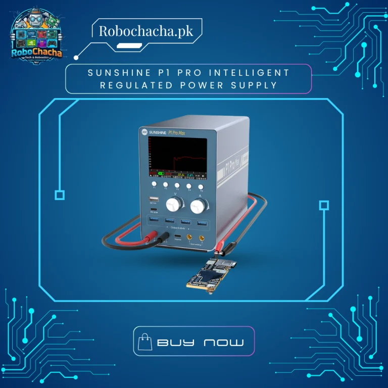 SUNSHINE P1 Pro Intelligent Regulated Multi Functional Smart DC Bench Power Supply with Color Waveform Oscilloscope Screen and Battery Spot Welder