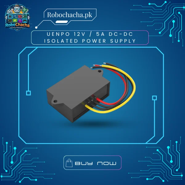 UENPO High Voltage Isolated DC-DC Step-Down Power Supply Module 75V to 150V Input to 12V 5A Output 60W Enclosed Industrial Converter