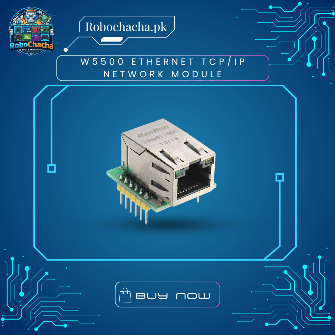 W5500 Ethernet TCPIP Network Module W5500 Hardwired TCP/IP Ethernet Network Module with SPI Interface for Embedded IoT Projects