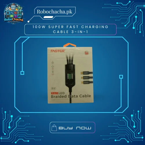 100W Super Fast Charging Cable 3-in-1 100W Super Fast Charging Cable 3 in 1 Multi-Connector Cord