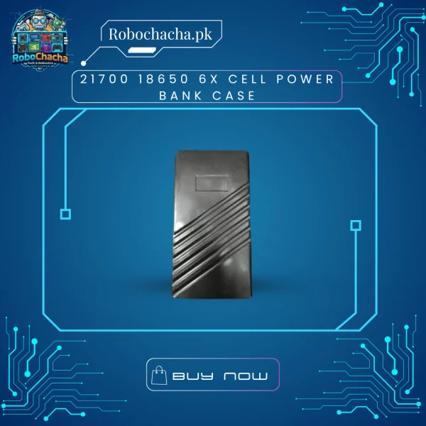 21700 18650 6x Cell Power Bank Case DIY Battery Enclosure