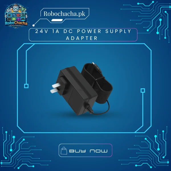 Tested Used 24V 1A DC Power Supply Adapter with 5.5mm x 2.1mm Plug