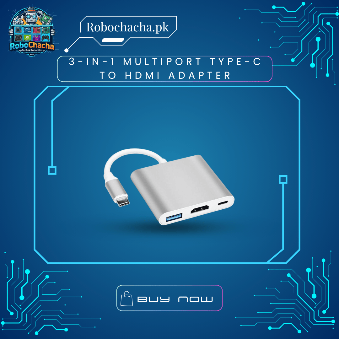 3-in-1 Multiport Type-C to HDMI Adapter 3-in-1 Multiport Type-C to HDMI Adapter Hub with USB 3.0 and PD Charging