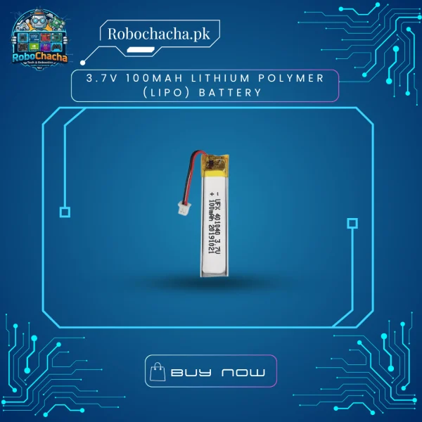 3.7V 100mAh Lithium Polymer LiPo Battery Ultra-Compact Micro Cel