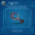 4-Pin USB Type-C Waterproof Female Socket Panel Mount Connector