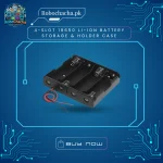 4-Slot 18650 Li-ion Battery Storage Holder Case with Wire Leads