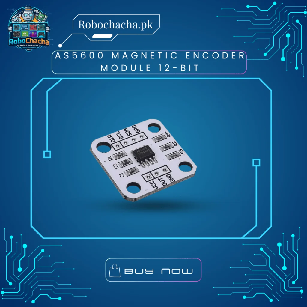 AS5600 12-Bit High Precision Angular Position Magnetic Encoder Sensor Module with Diametric Magnet for BLDC Motor Control - Robochacha Pakistan