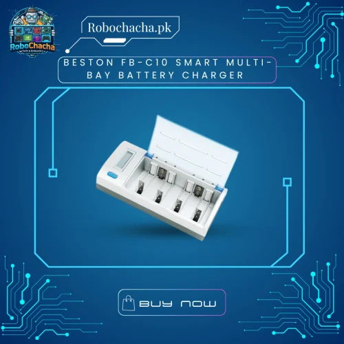 Beston FB-C10 Smart Multi-Bay Battery Charger Beston FB-C10 Smart Multi-Bay Battery Charger for 1.2V Ni-CD and 9V Cells - Robochacha Pakistan