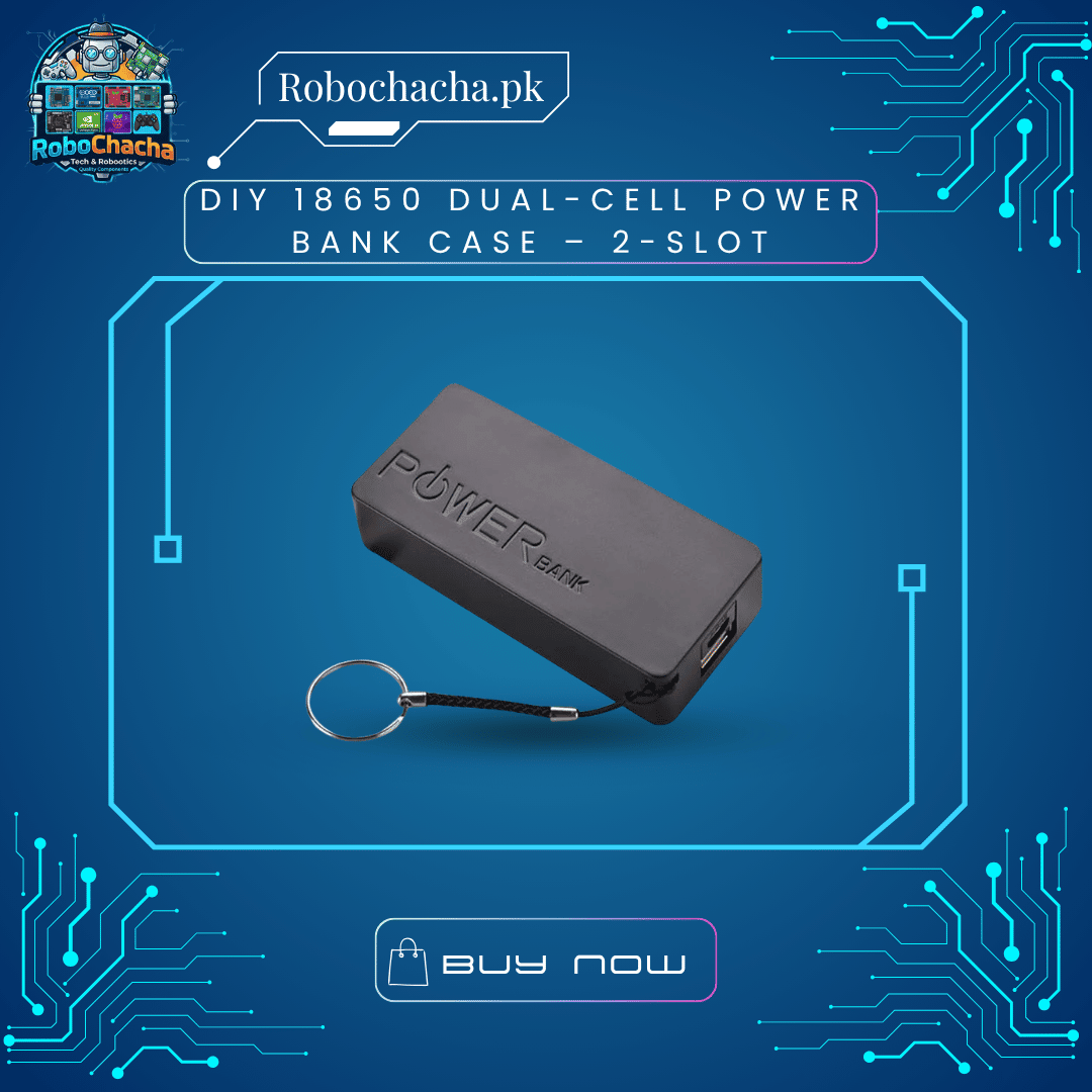 DIY 18650 Dual-Cell Power Bank Case – 2-Slot DIY 18650 Dual-Cell Power Bank Case Portable USB Battery Box Shell