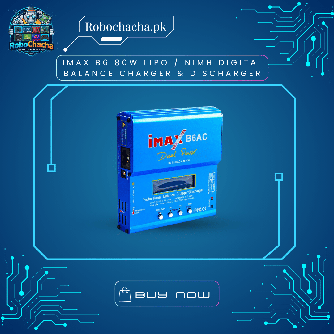 IMAX B6 80W LiPo NiMH Digital Balance Charger & Discharger IMAX B6 80W LiPo and NiMH RC Battery Balance Charger Station