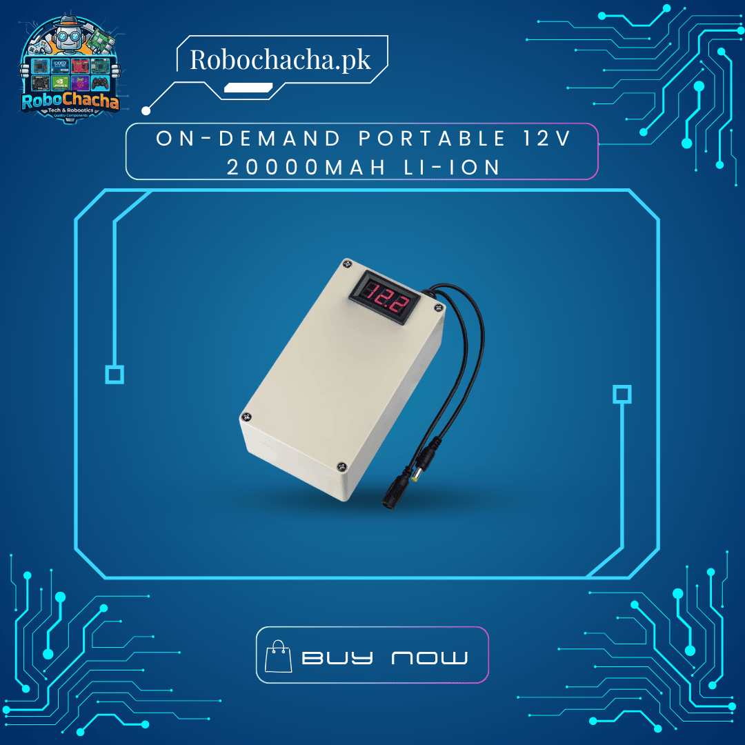 On-Demand Portable 12V 20000mAh Li-ion On-Demand Portable 12V 20000mAh Li-ion Mini UPS Power Bank for Routers - Robochacha Pakistan
