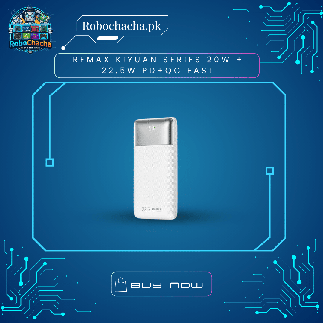 Remax Kiyuan Series 20W + 22.5W PD+QC Fast Remax Kiyuan Series 20W + 22.5W PD+QC Fast Charging Power Bank