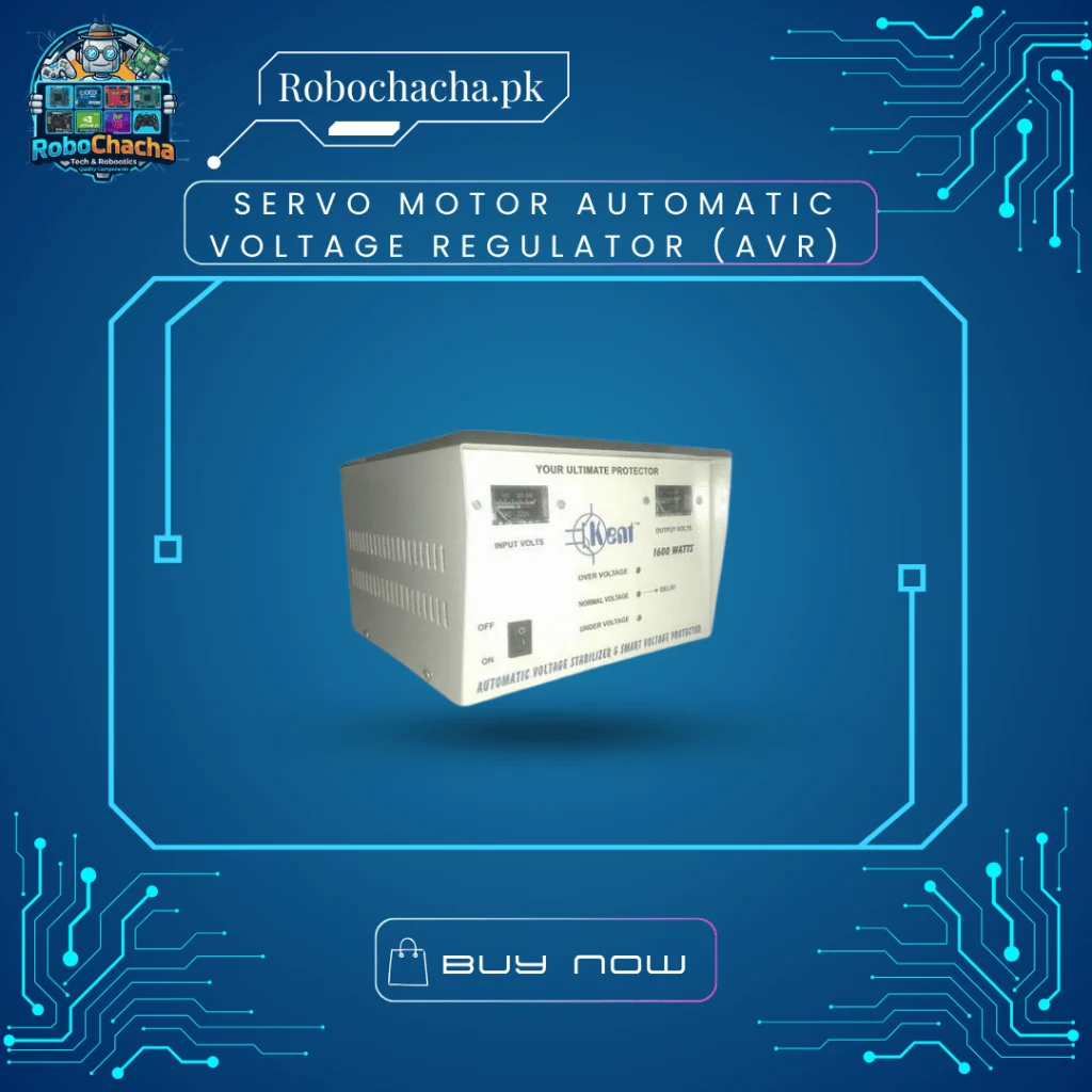 Servo motor automatic voltage regulator AVR stabilizer with digital display - Robochacha Pakistan