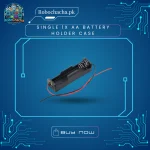 Single 1x AA Battery Holder Case with Wire Leads for DIY Electronics