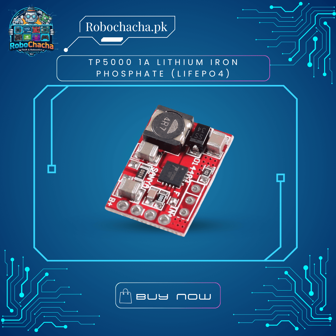 TP5000 1A Lithium Iron Phosphate (LiFePO4) TP5000 1A Lithium Iron Phosphate LiFePO4 and Li-ion Battery Charger Module