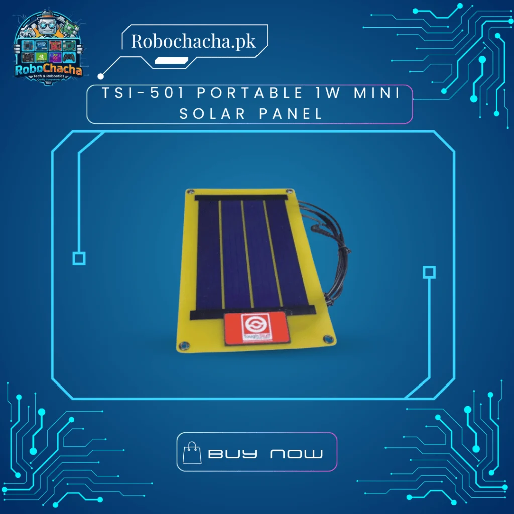 TSI-501 1W 5.7V portable mini polycrystalline solar panel with cable for DIY and camping - Robochacha Pakistan