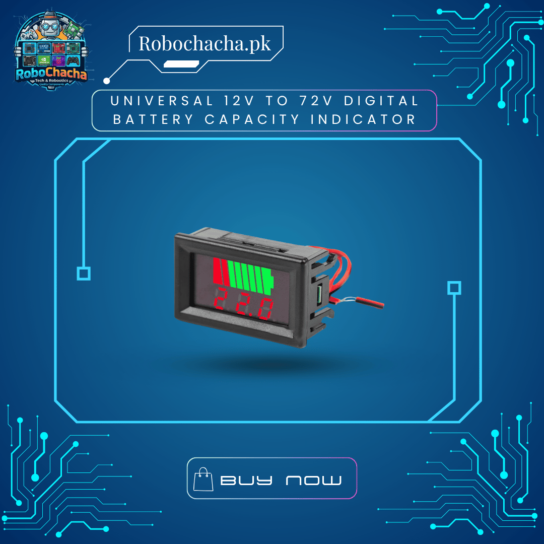 Universal 12V to 72V Digital Battery Capacity Indicator Universal 12V to 72V Digital Battery Capacity Indicator and Voltmeter