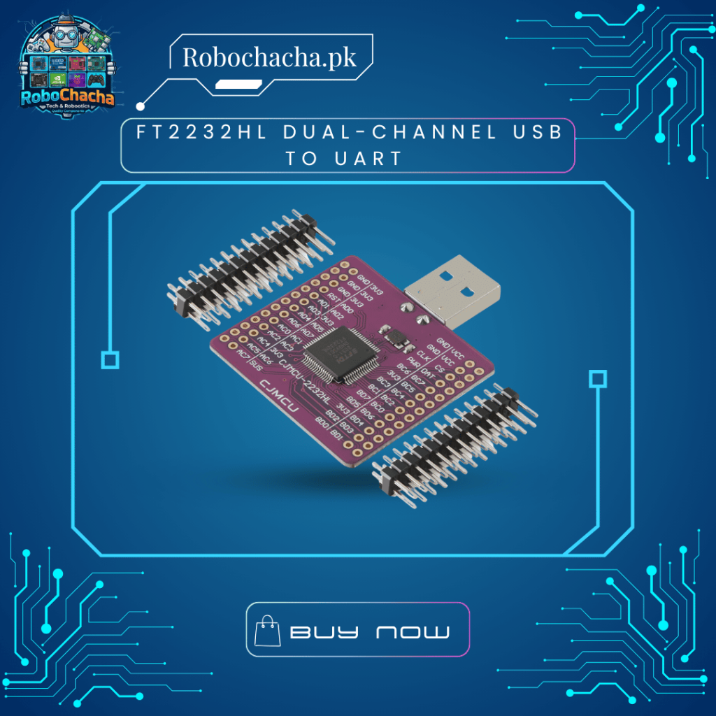 FT2232HL dual-channel USB to UART SPI I2C JTAG multipurpose interface breakout module