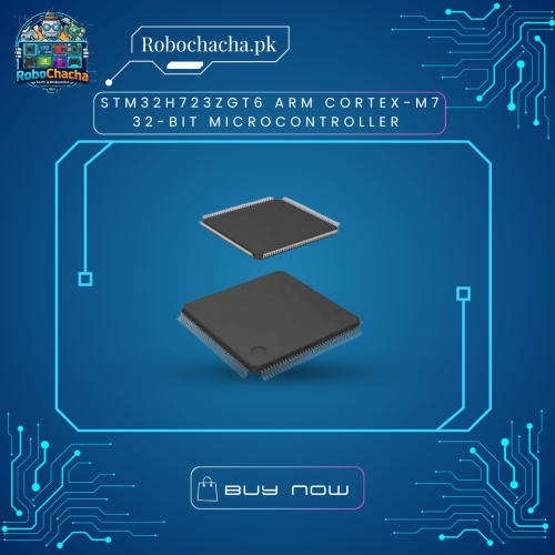 STM32H723ZGT6 ARM Cortex-M7 32-Bit Microcontroller STM32H723ZGT6 ARM Cortex-M7 550MHz Microcontroller IC LQFP-144 Package - Robochacha Pakistan